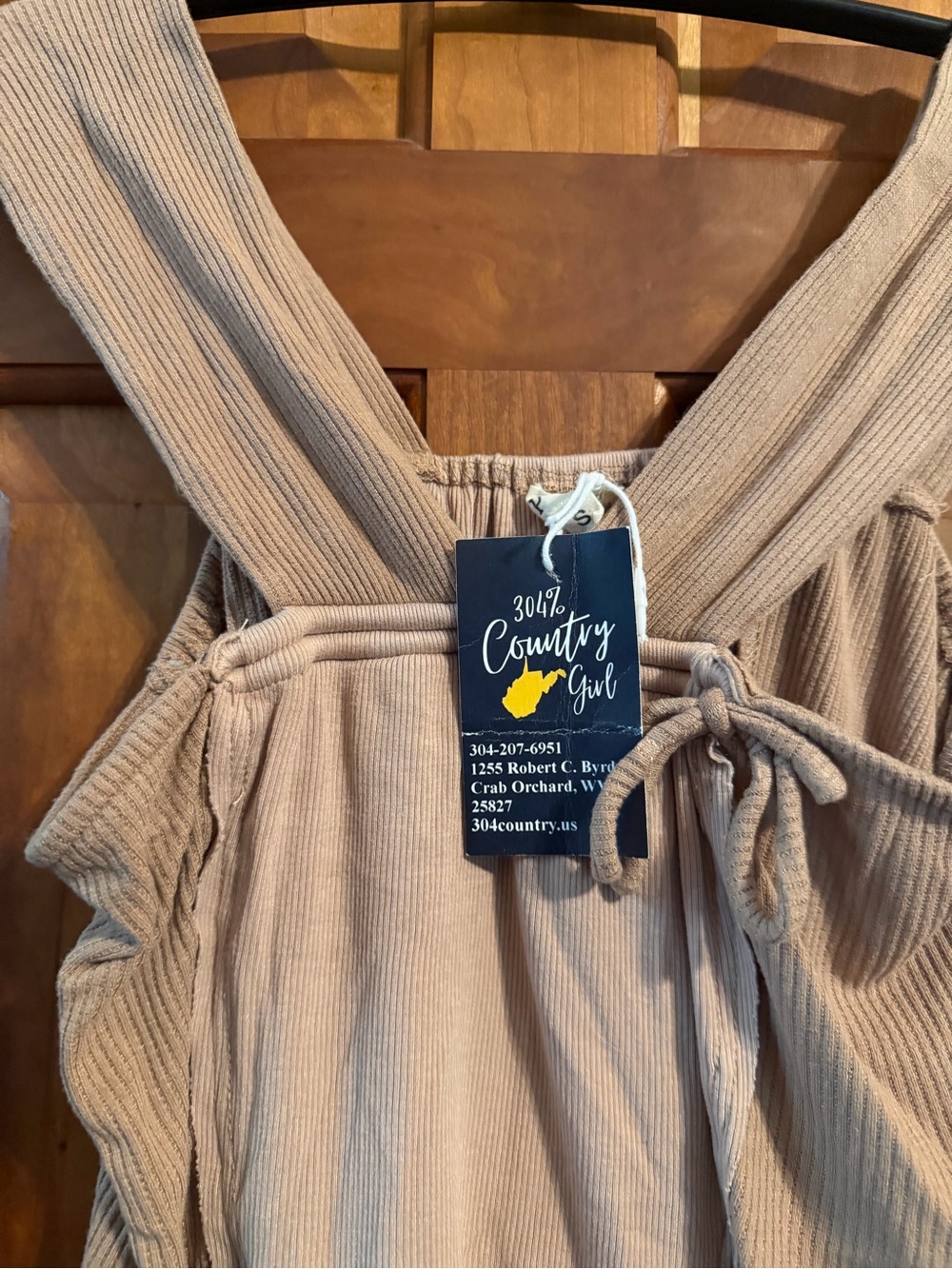 POL Beige Ribbed Tank Top - Picture 3 of 5